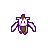 Pixel art animation of a cartoon character with white wings, brown hair tuft, and brown shorts in four distinct poses on gray background.