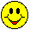 Three pixelated yellow smiley face icons arranged in a 2x2 contact sheet with gray background, each showing distinct eye states across sampled frames.