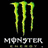 Green claw marks above 'MONSTER ENERGY' text, with 'ROCKSTAR ENERGY DRINK' below and a yellow star icon on black background.