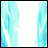 Animated contact sheet showing a character's transformation sequence with blue energy effects against white background.