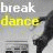 Animated contact sheet showing two frames of a dancing figure with text elements and heart symbols.