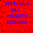 Red background with blue pixelated text reading "OMJesus ALL MIGHTY BUDDHA" in two identical vertical , surrounded by black dots