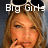 A pixelated image of a woman with sunglasses on her head, showing two states: one with text 'Big Girls' and another with 'Don't Cry' above her face.