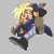Pixelated static image of two figures in close embrace, one with light hair and the other with dark hair, against a blurred background.