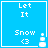Blue square icon with white text "Let It Snow <3" and a snowman graphic, showing animation changes in snowman segments across frames.