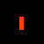 A static contact sheet of 12 frames showing a text-based animation with orange and white pixelated letters on black background, displaying the phrase "I LOVE MY HIM. IS EVERYTHING" in varying states of visibility across frames.