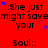 Red background with repeated text and star symbols, showing animated blue stars moving across the screen.