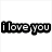 six text and symbol elements on white background with black outlines, including phrases like "i love you i need you" and a broken heart icon
