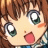 A pixelated anime-style character face with wide eyes and open mouth on the left, next to a black background with white text "Anime IM" and stylized signature "cOw" on the right.