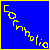 A 2x2 contact sheet of a Beavis and Butthead animated icon showing three frames: two text-based backgrounds with "Cornholio" in yellow on blue and red on pink, plus the character Beavis holding an orange object.