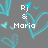 Pixelated text and heart symbols on a gray background with cyan accents, featuring names, dates, and emoticons.