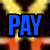 Pixelated text reads PAY AS YOU GO over a blurred background with yellow and orange shapes.