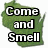 Green map of Wisconsin with text overlays reading 'Come and Smell', 'Our Dairy-Air', and 'Wisconsin' in white block letters.