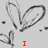A gray background features multiple black heart outlines with scattered small dots, and red text reading "I LOVE WISH!" in pixelated font.