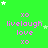 Green background with repeated pink text 'xo livelaugh love xo' and scattered white stars, static image with no visible animation changes.