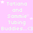 A static image with a light pink background displays repeated text and star symbols in a pattern