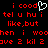 Red pixelated text on black background with white heart symbol replacing 'o' in 'cood', repeated across two