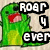Green cartoon creature with red mouth and black eyes in six showing text changes and mouth positions