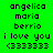 Green background with black text displaying names and phrases, where specific alternate between green and pink backgrounds