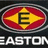A pixelated icon with a central yellow diamond containing a black 'E', surrounded by red and gray rings, with partial white text 'EASTON' below and 'Livonia Knights' to the right.