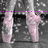 Animated sequence showing pink ballet shoes on a grayscale background with pink text overlays.