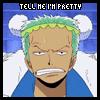 Static pixel art image of a character with green hair, white fluffy ears, and a blue outfit with white fur trim, displaying a pouty expression under text reading TELL ME I'M PRETTY.