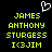 Pixelated green text on black background with white heart symbol above, repeated twice in a