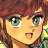 A pixelated anime-style character with brown hair and green eyes on the left, next to a black background with white text "Anime IM" and "COM" on the right.