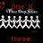 Pixelated red text and white figures on black background with gray rectangle, featuring 'One X', 'Three', 'Days', 'Grace', and 'One X' text elements.