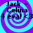 Four identical pixelated display text over a purple and cyan spiral background with no visible animation changes