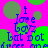 Pixelated text on a bright pink background with green circles, reading "i love boys but not girls" in blue letters.