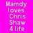 A static image with bright pink background displaying repeated text in white pixelated font, arranged in three and two