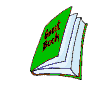 Animated sequence of a green-covered book icon transitioning through open states with a blue pencil and red bookmark.