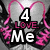 A pixelated image with pink heart outlines and text overlays including "4 LOVE Me" and "It was luv at first buy", featuring a grayscale background.
