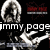 A black background displays a sequence of white skeletal hands and red text elements with 'jimmy page' in white, 'is', and 'BEAST' in large letters.