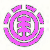 Four circular icons with central Chinese character, each in distinct color: pink, blue, green, orange. Each icon has segmented outer ring and gray outline.
