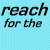 A static contact sheet showing two identical frames of a text-based icon with the phrase "reach for the sky" on a light blue background, each frame displaying black serif-style text with slight pixelation and anti-aliasing effects.