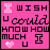 Pixelated pink buddy icon with text and symbols on a solid background.