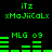 Green pixelated text and bar graphs on black background with repeated patterns of 'iTz', 'xMaJiiCaLx', and 'MLG 09' across four visible sections.
