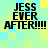 Four identical pixelated text on a checkered background with cyan and yellow squares