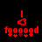 Red pixelated text and symbols on black background with animated changes in the lower-left symbol.