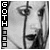 A grayscale animated icon shows a person's face with vertical lines over the eyes, transitioning between four states where mouth and eye shapes change while text remains fixed.