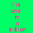 Green background with pink text reading 'i'm one in a million' and orange rectangular blocks shifting positions across frames.