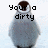 Pixelated penguin with brown head and white neck, gray body standing against light blue background, text overlays in black pixel font.