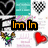 four showing text changes from "Im In" to "Love With The Perfect Man <3" over static background elements