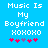 Pixelated text on bright blue background with pink and purple heart symbols below, showing two animation states differing in heart positions.