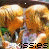 Animated contact sheet of a kissing couple with changing text and heart symbols across frames, displayed in a 3x3 grid layout on a gray background.