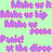 Pixelated text phrases in pink and blue on light green background, arranged in -like layout with repeated lines