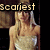 Animated sequence showing a woman in a white strapless dress with text overlays changing from 'Scariest' to 'Scariest Movie' and then 'Scariest Movie Ever!'