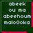 Four identical dark green with pink borders display pixelated text and small symbols in the bottom-right corner of two